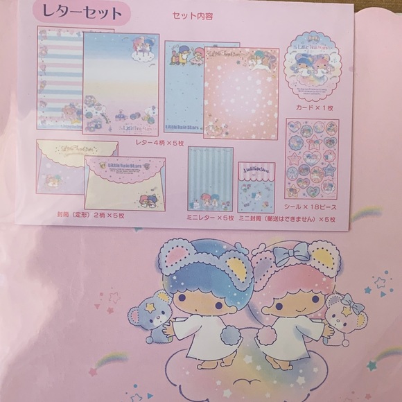 NEW LITTLE TWIN STARS LETTER SET - Picture 2 of 2